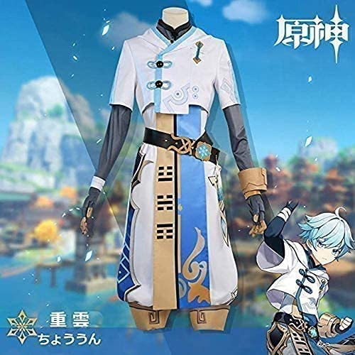 セット済みウィッグ　原神　重雲　ちょううん　コスプレ セット済みウィッグ 原神 重雲 ちょううん コスプレ